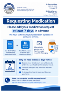 Medication Requests Poster September 2026
